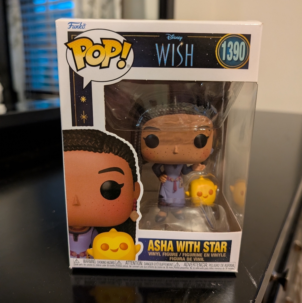 Funko Pop Disney Wish Asha with Glowing Star